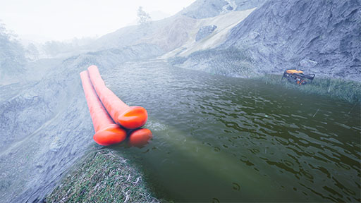 Overview of drained area